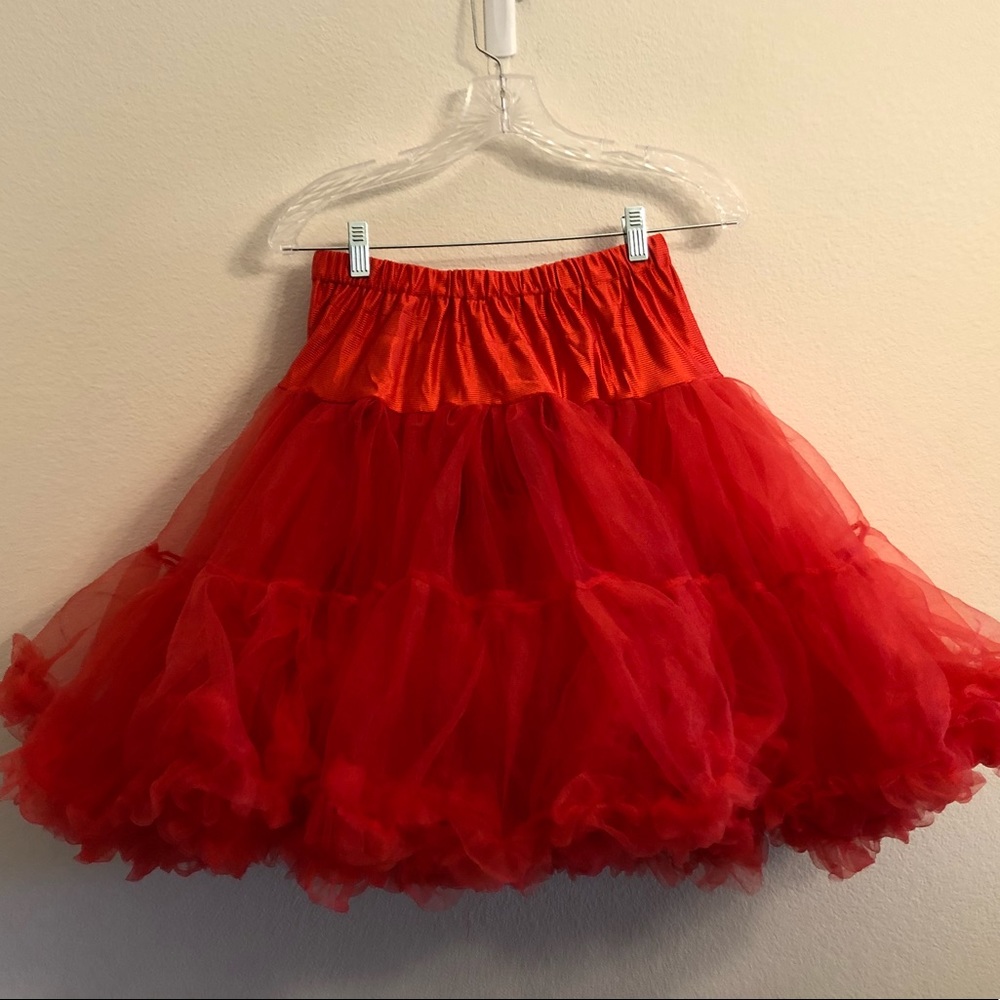 Hell Bunny Red Ruffled Petticoat